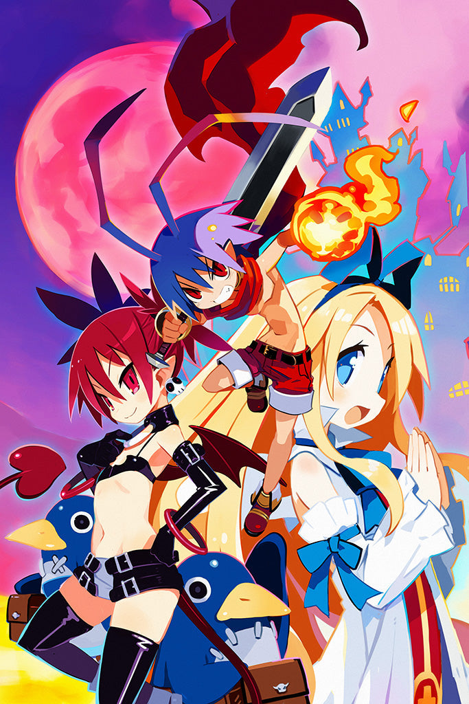 Disgaea 1 Complete Game Canvas Poster