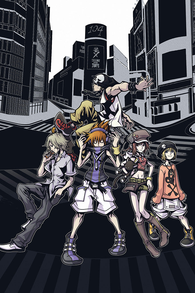 The World Ends with You Final Remix Game Canvas Poster
