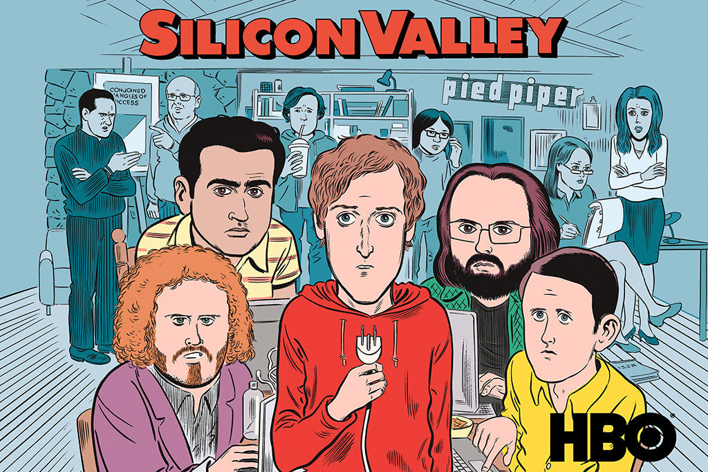 Silicon Valley TV Show Movie Canvas Poster