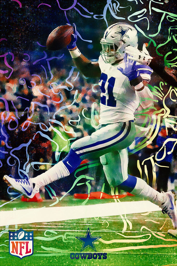 NFL Season 2018 Dallas Cowboys (3/5) Canvas Poster