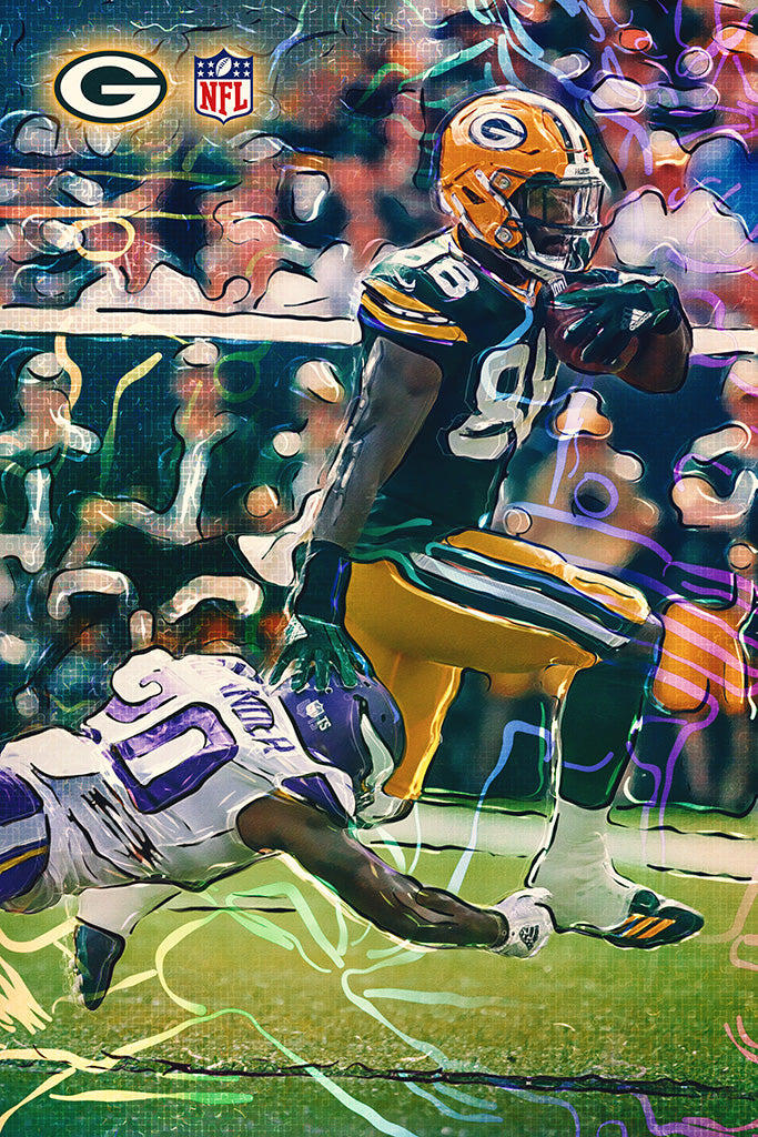 NFL Season 2018 Green Bay Packers (3/5) Canvas Poster