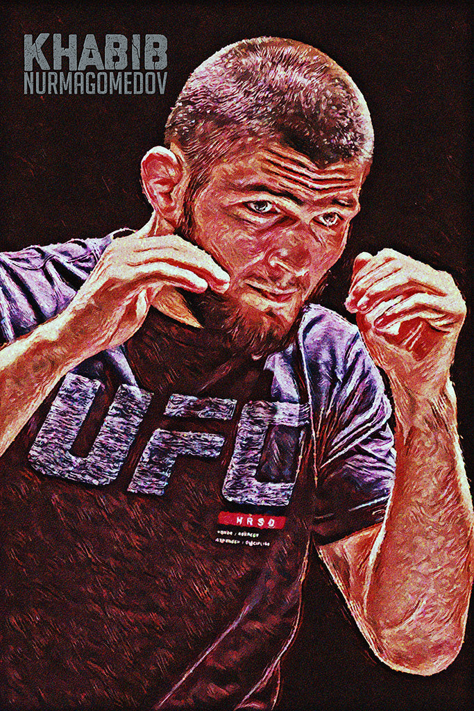 Khabib Nurmagomedov (5/10) Canvas Poster