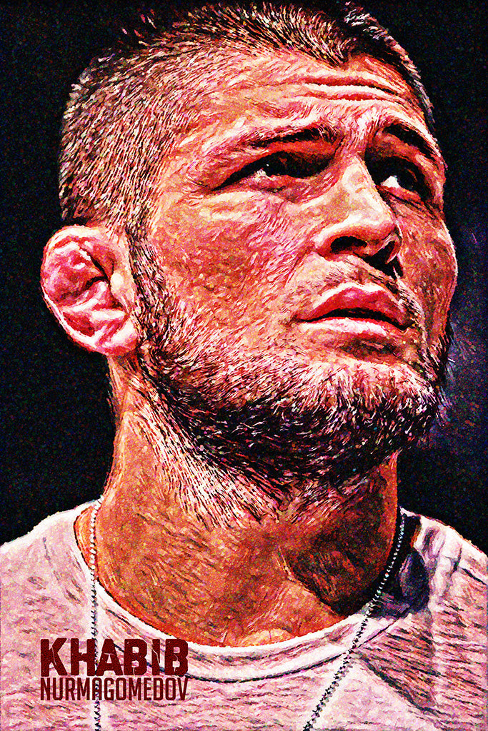Khabib Nurmagomedov (6/10) Canvas Poster