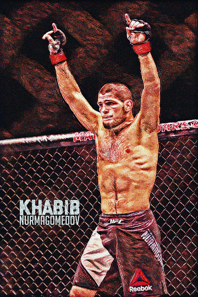 Khabib Nurmagomedov (7/10) Canvas Poster