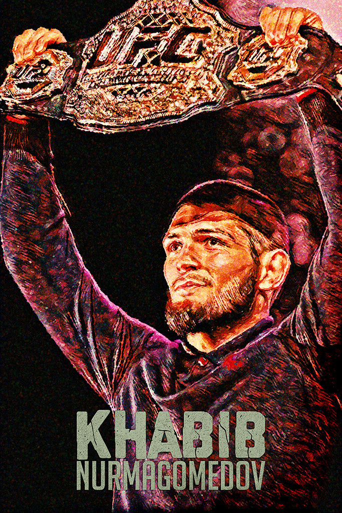 Khabib Nurmagomedov (8/10) Canvas Poster