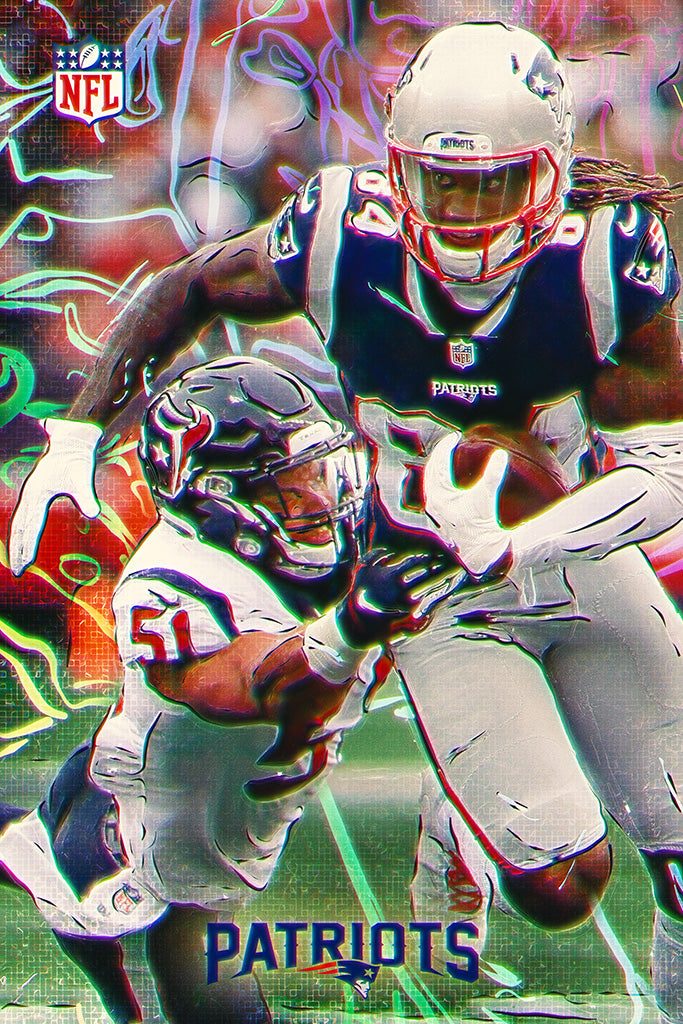 NFL Season 2018 New England Patriots (4/5) Canvas Poster