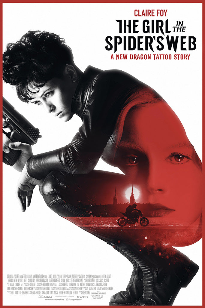 The Girl in the Spider's Web Film Canvas Poster