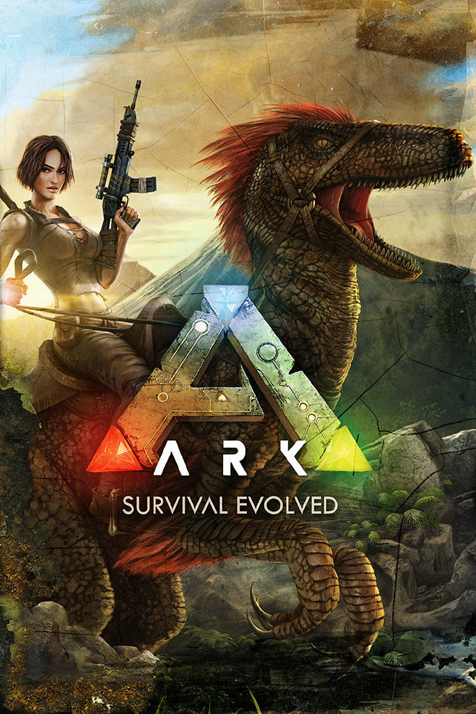 ARK Survival Evolved Extinction Game Canvas Poster
