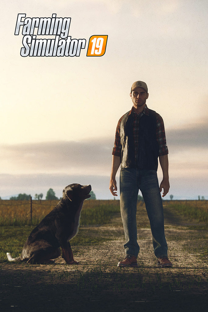 Farming Simulator 19 Game Canvas Poster
