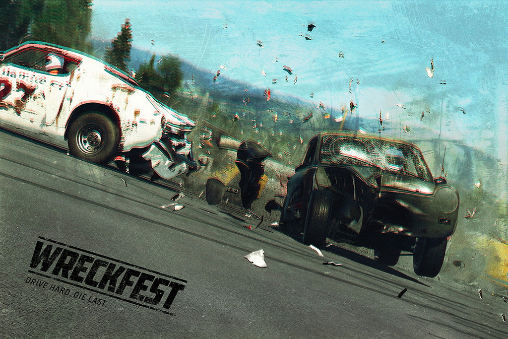 Wreckfest Game Canvas Poster