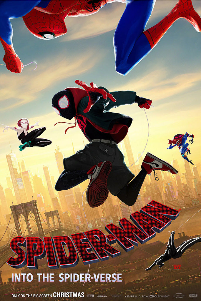 Spider Man Into The Spider Verse Film Canvas Poster