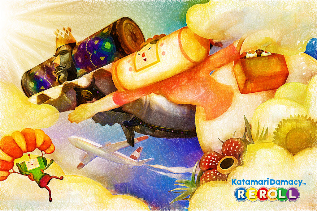 Katamari Damacy Reroll Video Game Canvas Poster