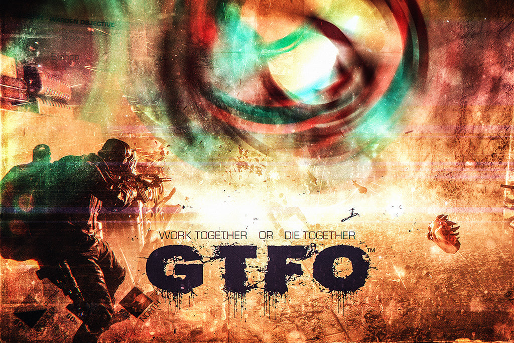 GTFO Video Game Canvas Poster