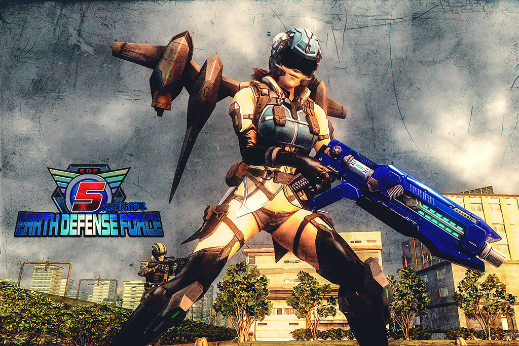 Earth Defense Force 5 Canvas Poster
