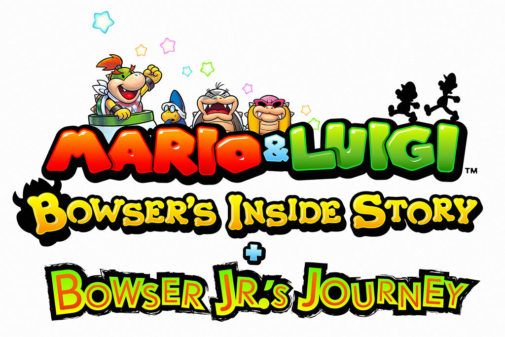 Mario And Luigi Bowser's Inside Story + Bowser Jr.'s Journey Game Canvas Poster