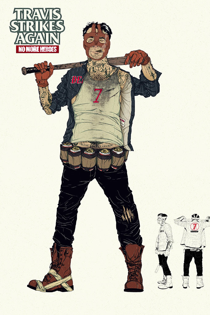 Travis Strikes Again No More Heroes Canvas Poster