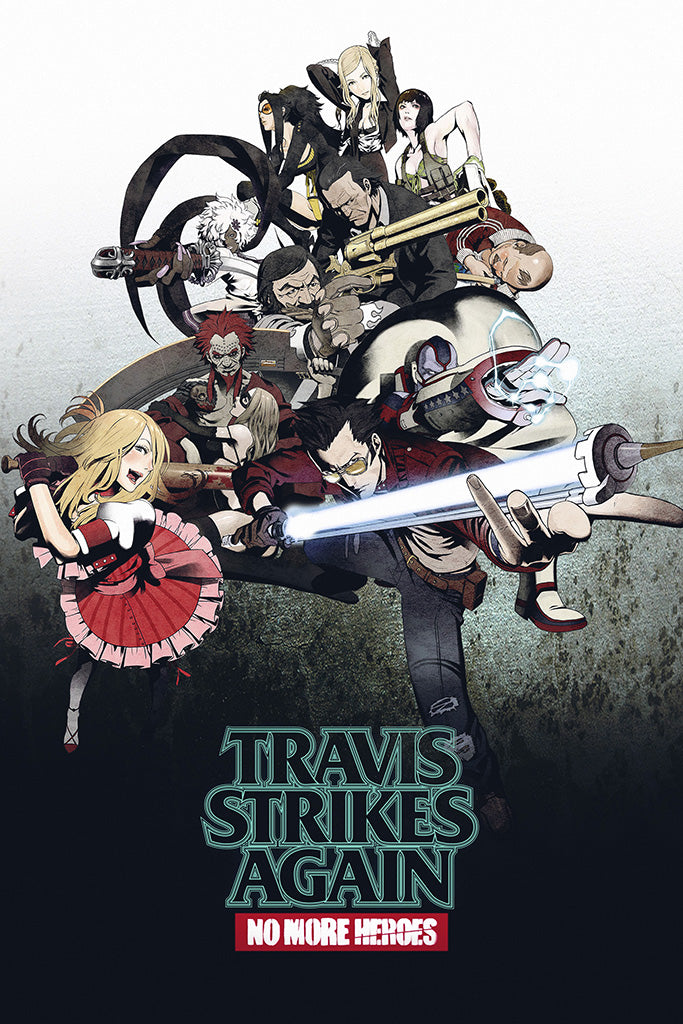 Travis Strikes Again No More Heroes Game Canvas Poster