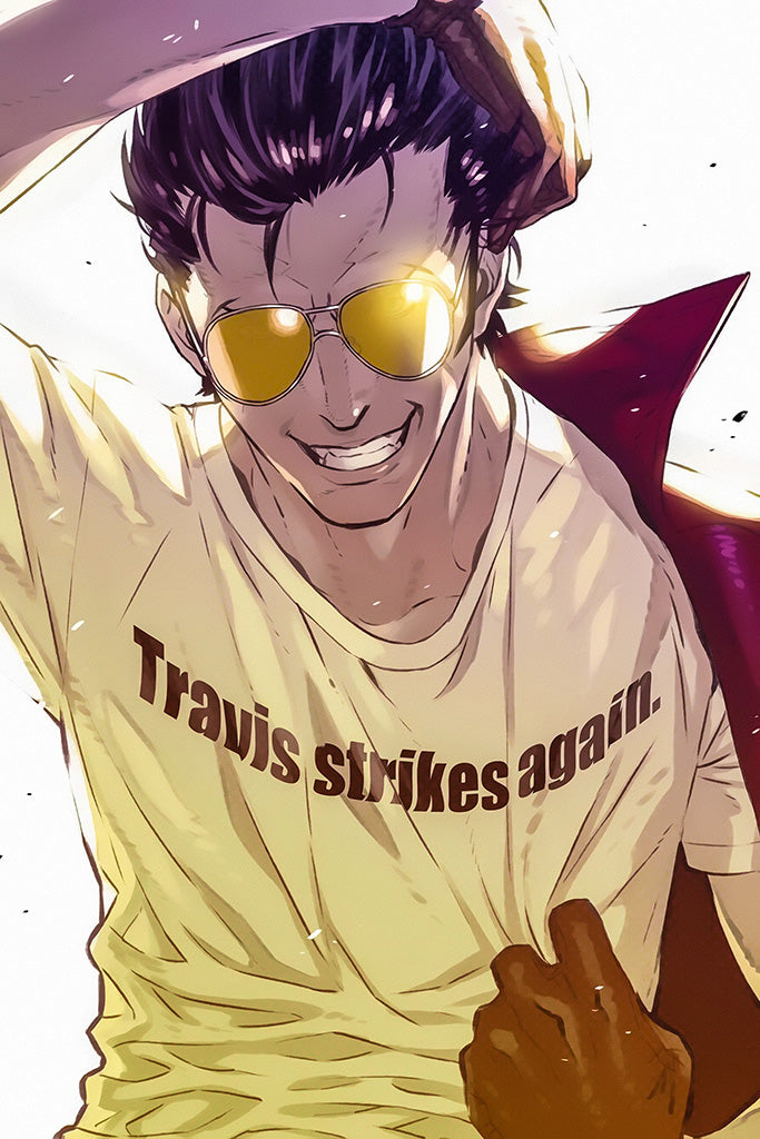 Travis Strikes Again No More Heroes Video Game Canvas Poster