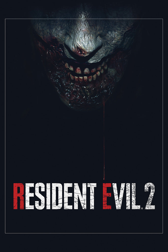 Resident Evil 2 Remake Game Canvas Poster
