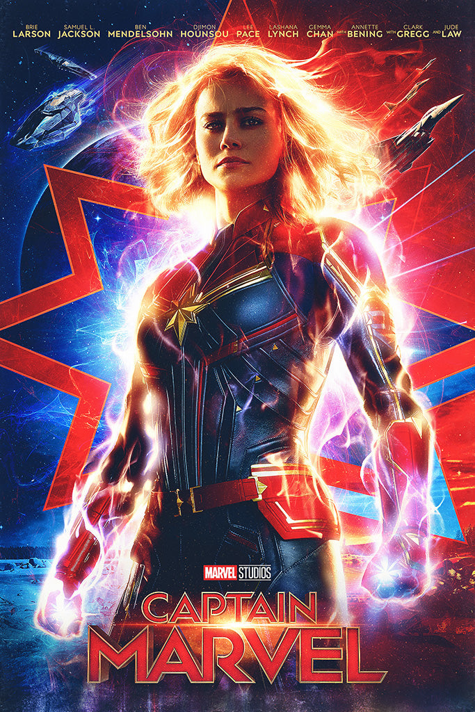 Captain Marvel 2019 Movie Canvas Poster