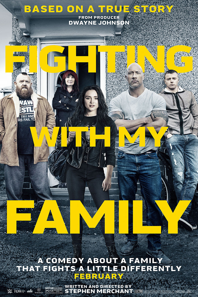 Fighting with My Family Movie Film Canvas Poster