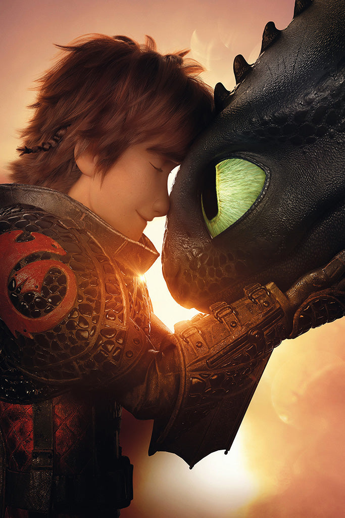 How to Train Your Dragon The Hidden World Movie Film Canvas Poster