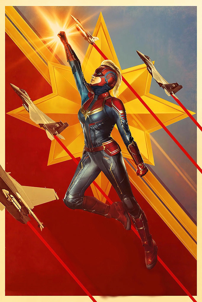 Captain Marvel Canvas Poster