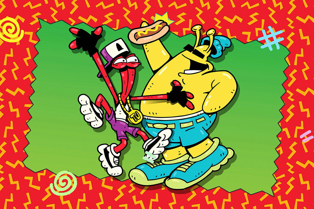 ToeJam & Earl Back in the Groove Game Canvas Poster