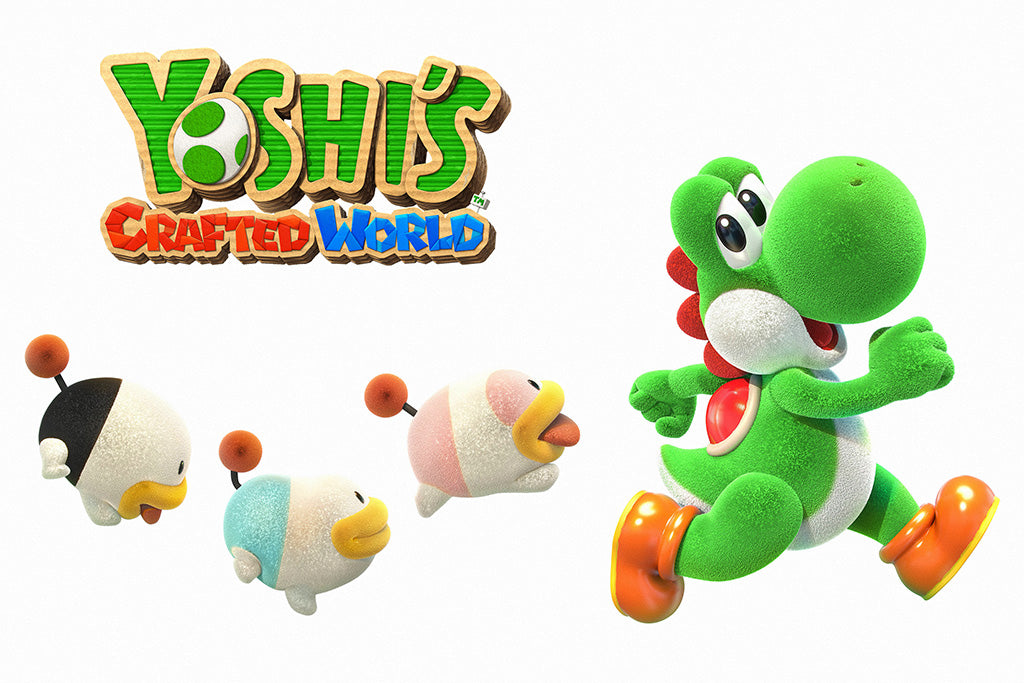 Yoshi's Crafted World Video Game Canvas Poster