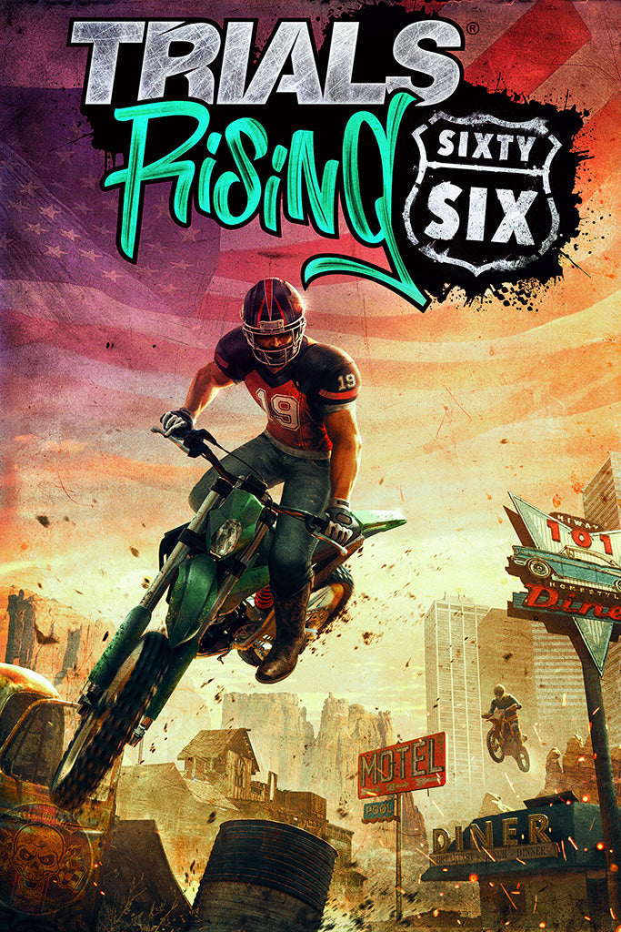 Trials Rising Game Canvas Poster