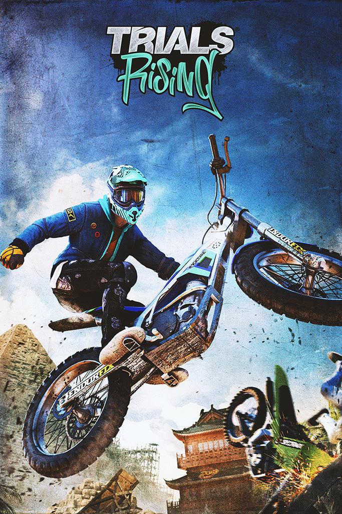 Trials Rising Video Game Canvas Poster