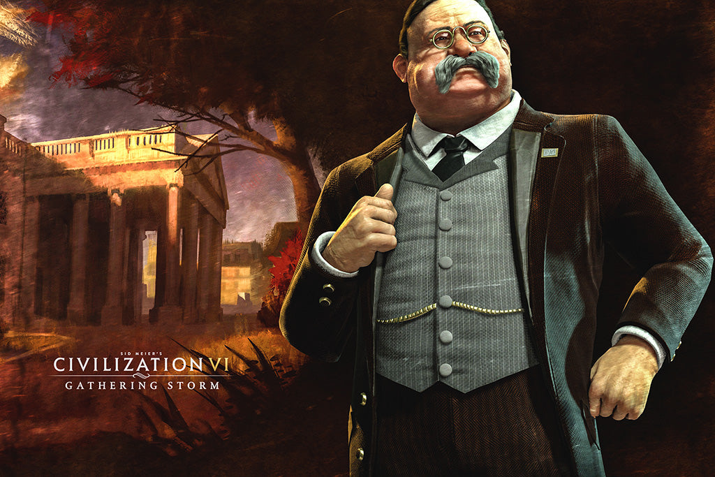 Civilization VI Gathering Storm Video Game Canvas Poster