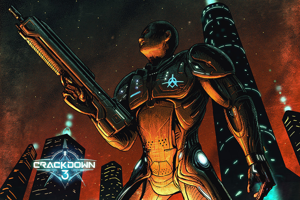 Crackdown 3 Games Canvas Poster