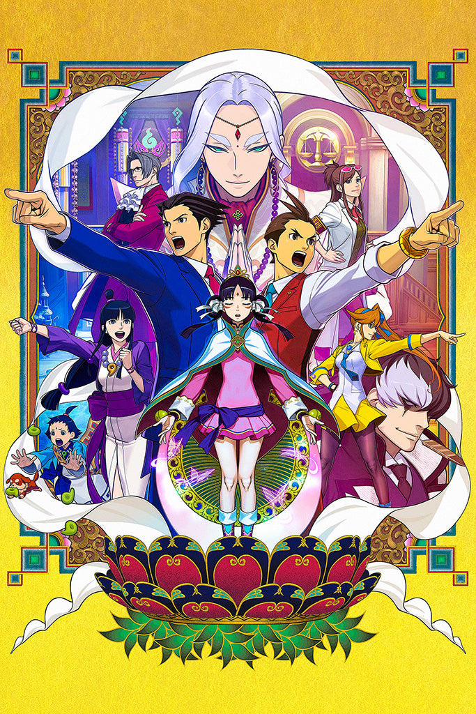 Phoenix Wright Ace Attorney Trilogy Video Game Canvas Poster
