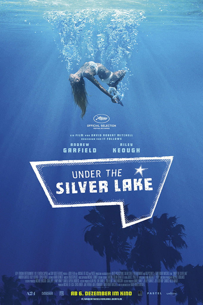 Under the Silver Lake Movie Canvas Poster