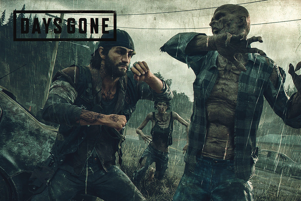 Days Gone Video Game Canvas Poster
