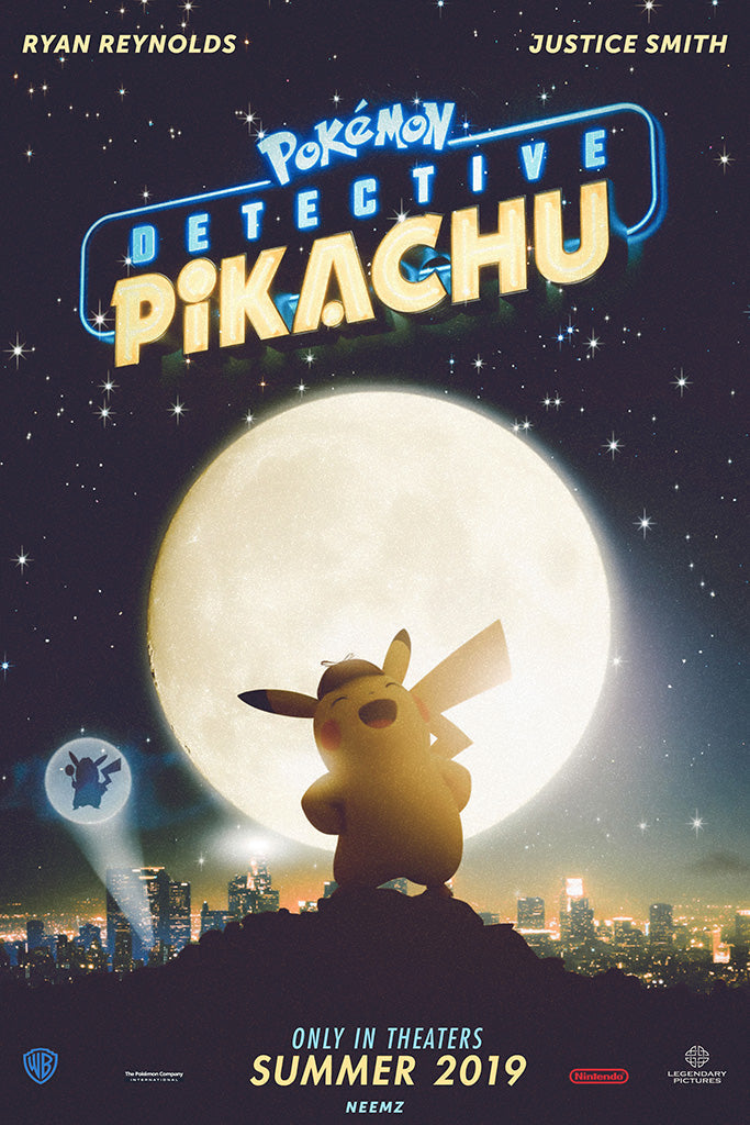 Pok¨¦mon Detective Pikachu Movie Canvas Poster