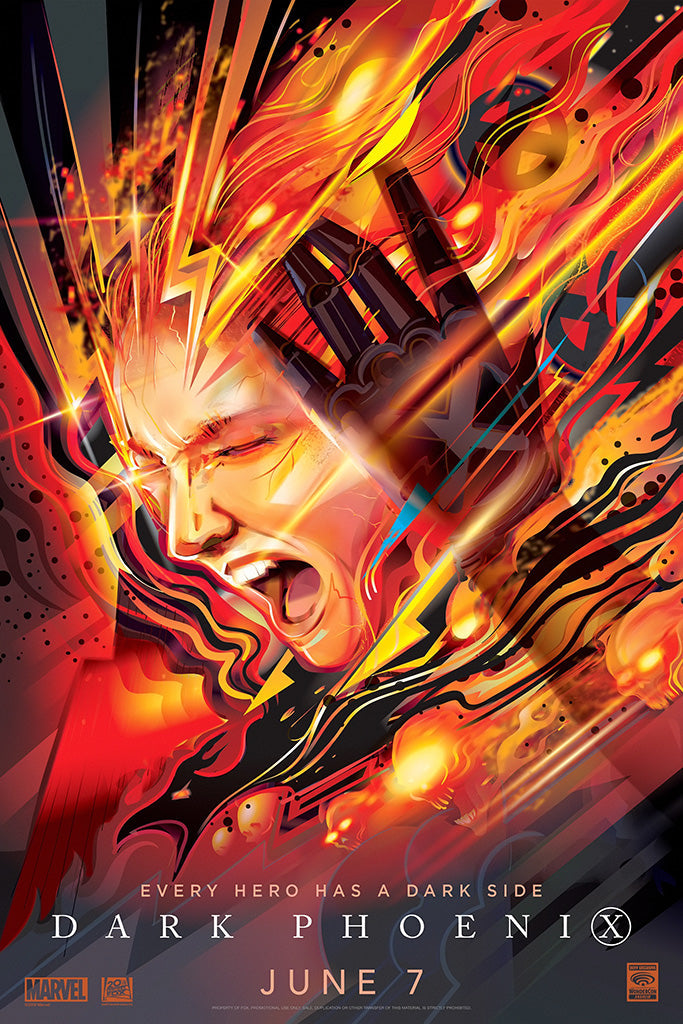Dark Phoenix Movie Canvas Poster