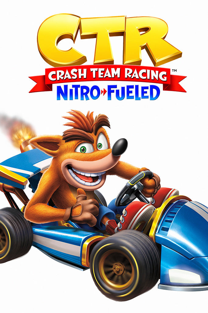 Crash Team Racing Nitro Fueled 2019 Video Game Canvas Poster