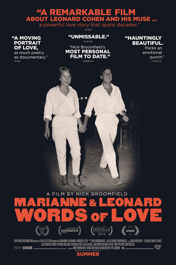 Marianne & Leonard Words of Love Canvas Poster