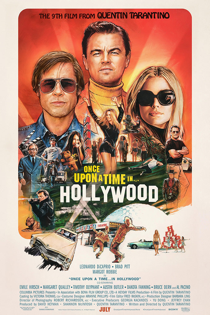 Once Upon a Time in Hollywood Canvas Poster