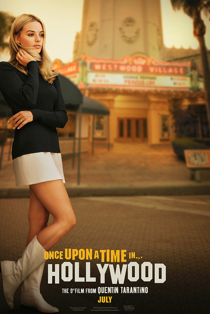 Once Upon a Time in Hollywood 2019 Film Canvas Poster