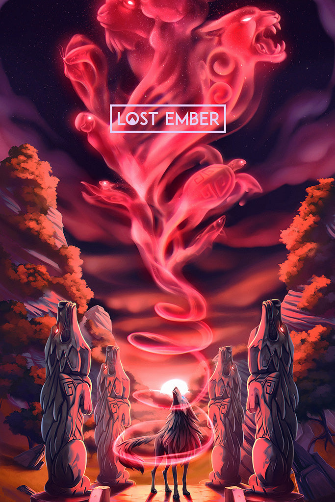 Lost Ember Game Canvas Poster