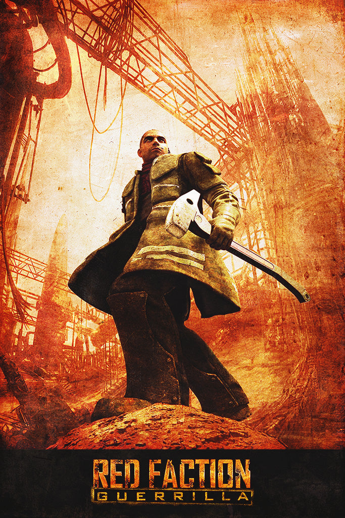 Red Faction Guerrilla Game Canvas Poster