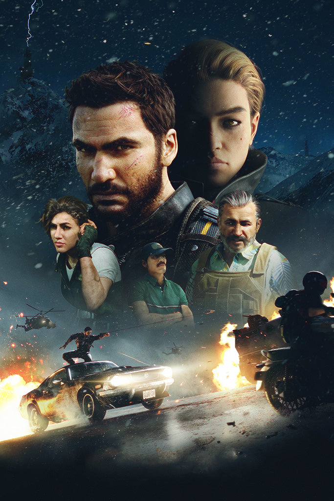 Just Cause 4 Los Demonios Canvas Poster