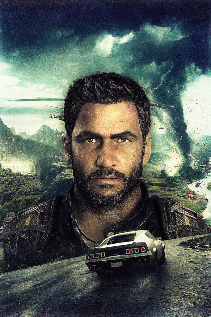 Just Cause 4 Los Demonios Game Canvas Poster