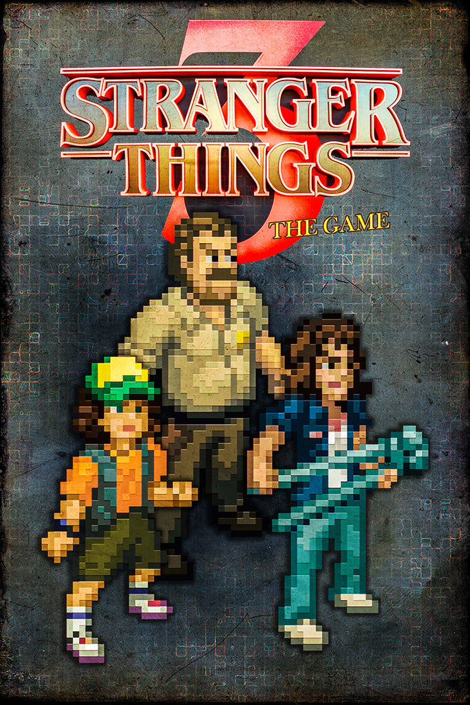Stranger Things 3 The Game Canvas Poster