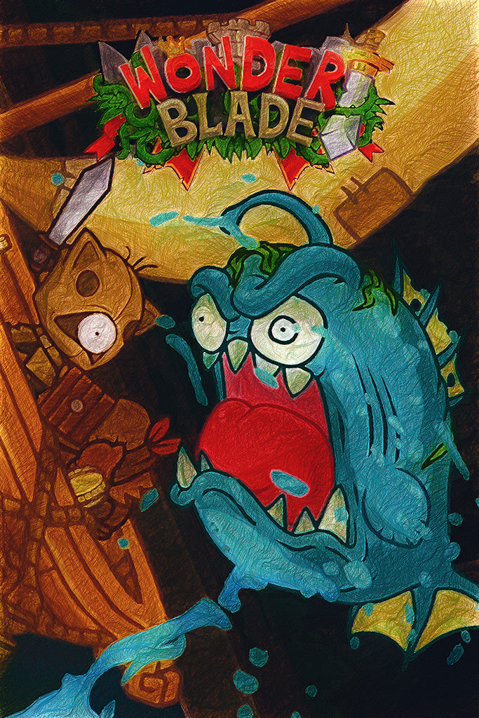 Wonder Blade Game Canvas Poster