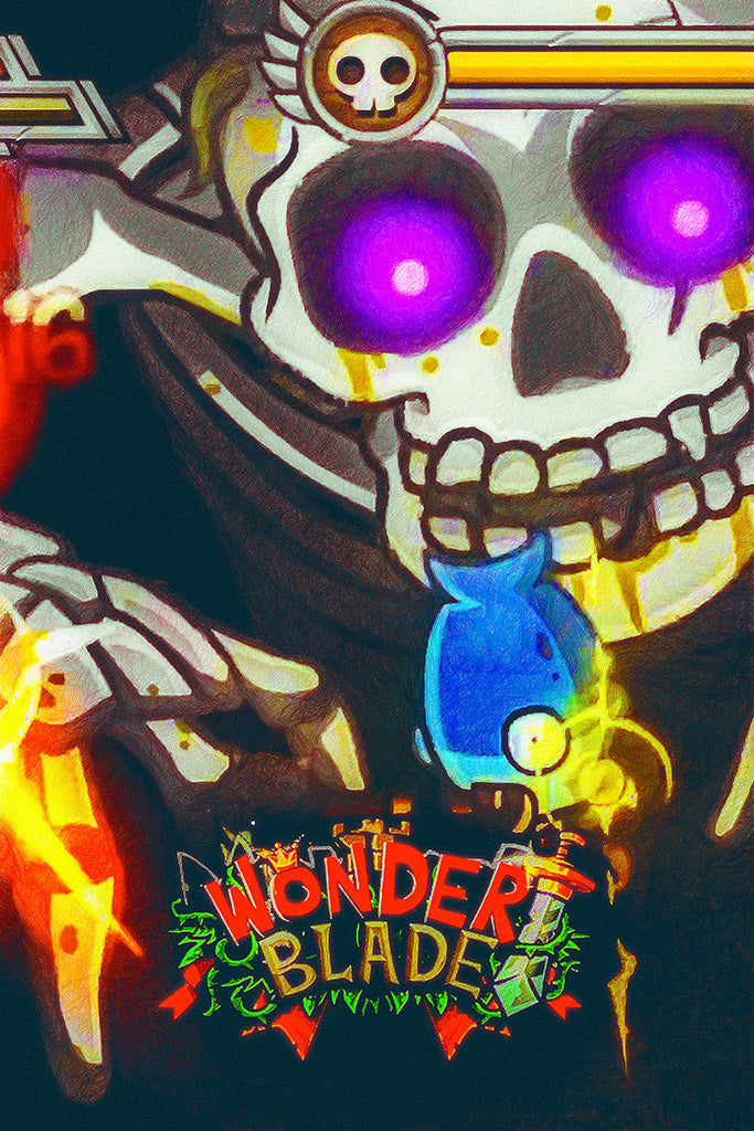 Wonder Blade Video Game Canvas Poster