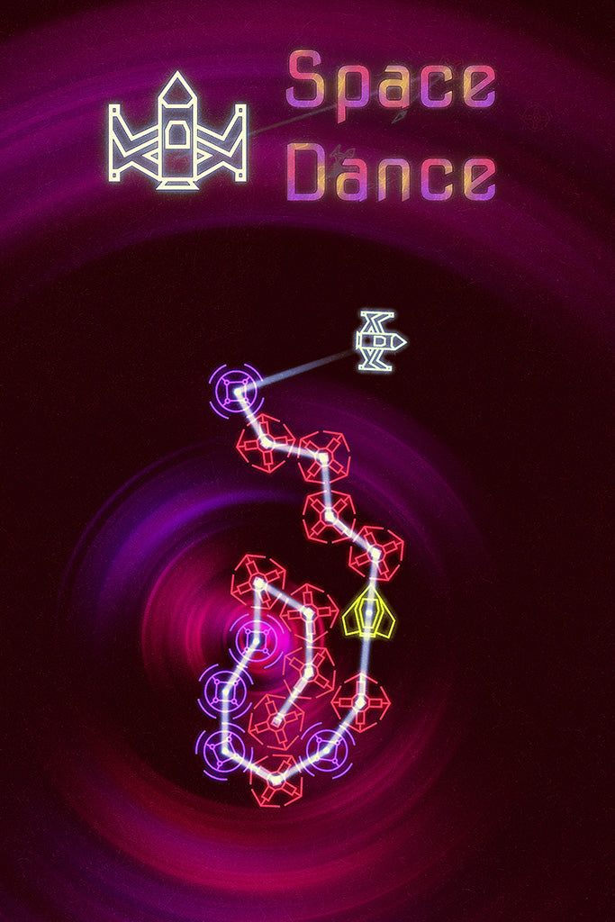 Space Dance Video Game Canvas Poster